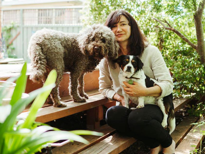 Maria, founder of Perfect Pets, with Marnee and Charlie