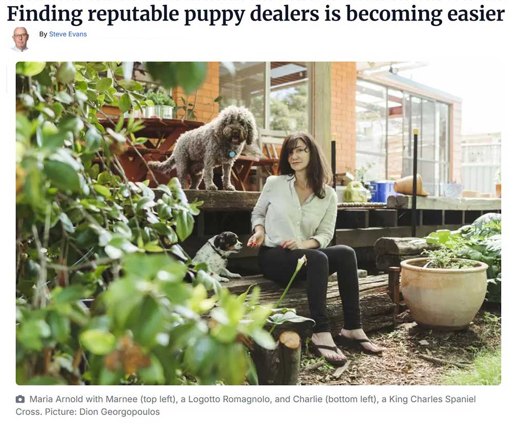 Maria Arnold - Founder, Perfect Pets Australia Maria Arnold - Founder, Perfect Pets Australia - Canberra Times Article
