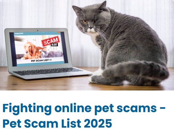 Fighting online pet scams - Pet Scam List 2025