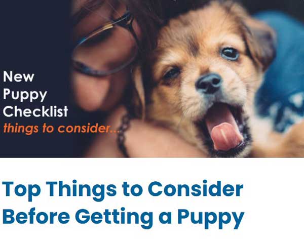 New Puppy Checklist